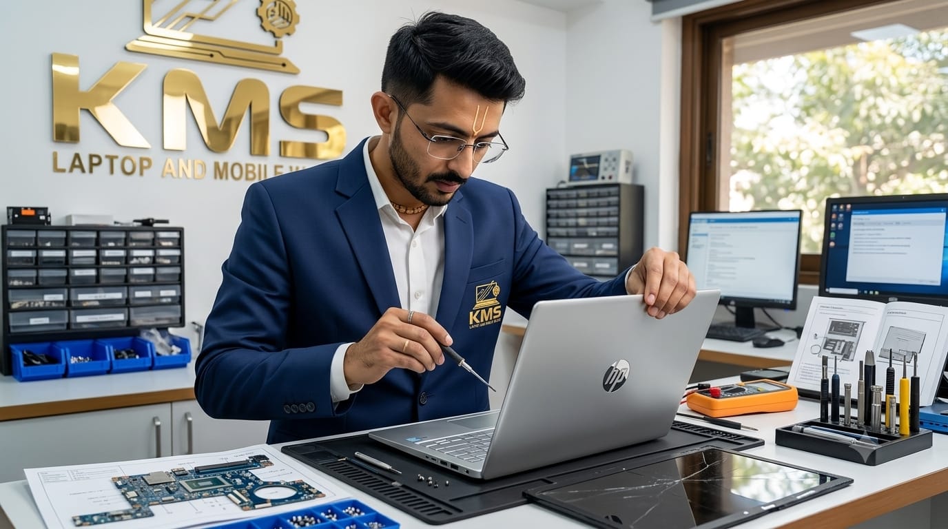 KMS Certified Technician performing precision Lenovo ThinkPad T16 (Gen 2 / 1) High-Capacity Long-Life Battery Replacement Service repair at Chinnakada Beach Road Lab, Kollam